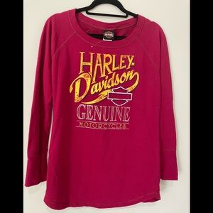 Womens Barnett Harley Davidson Sweatshirt Tunic Top